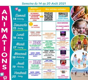 Camping Club Mahana : 14 20 Aout