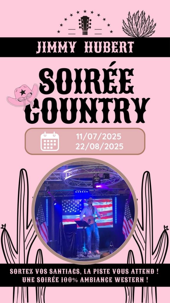 Country night poster with dates and concert.